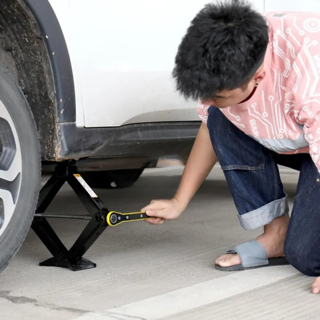 Chave Catraca Automotiva para Macaco em Aço Carbono