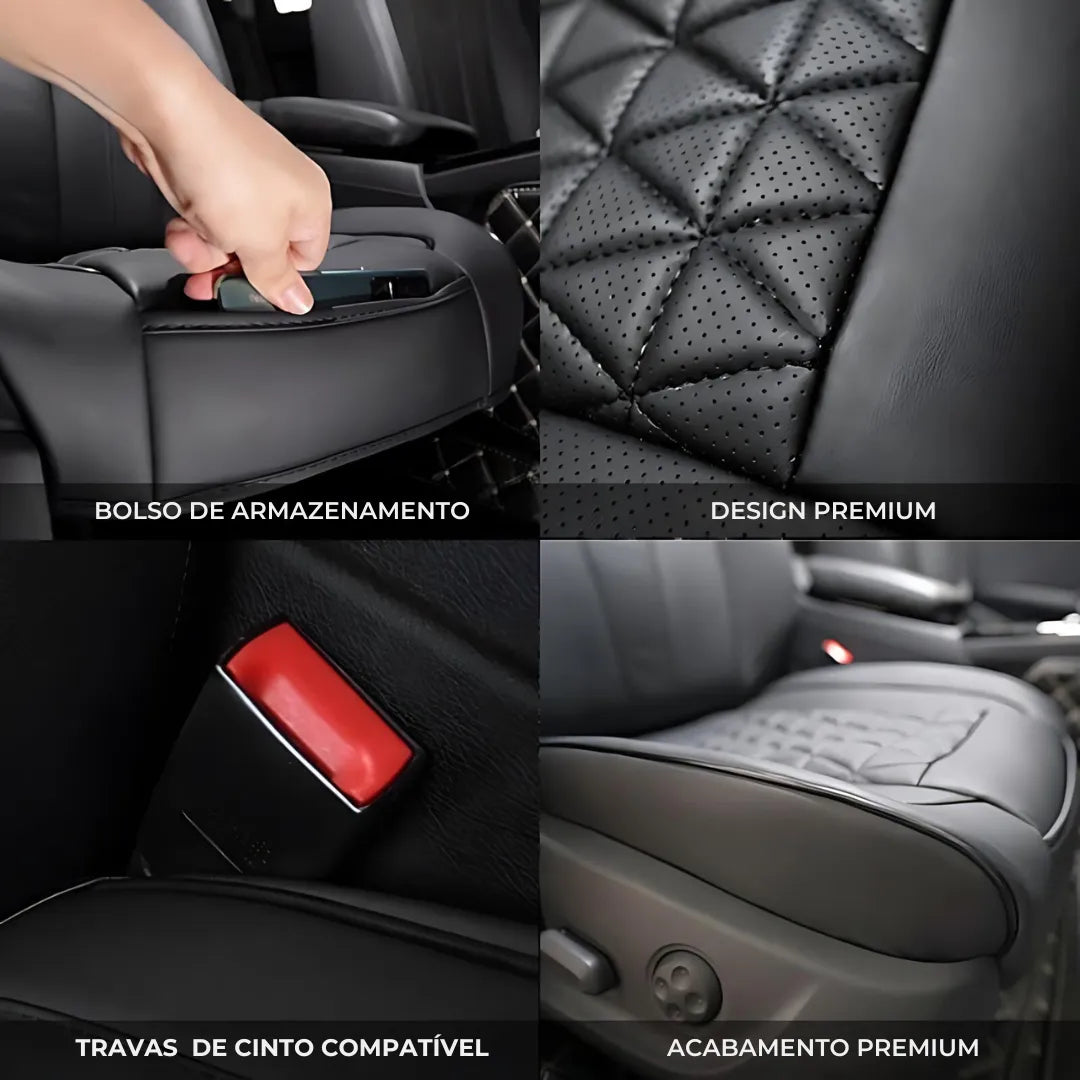 Cobertura de Assento de Couro para Carro - Conforto e Proteção