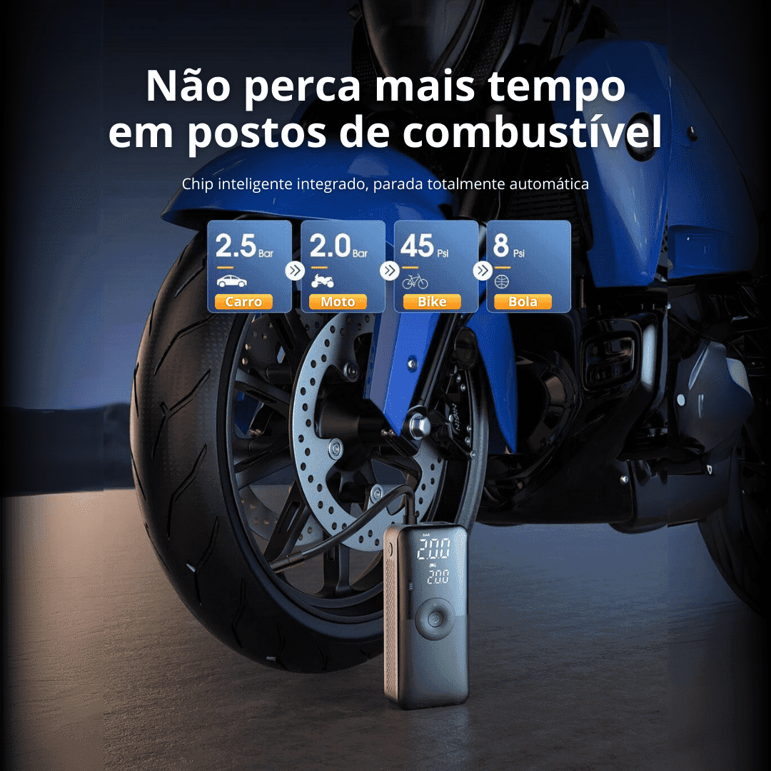 Compressor de Ar Portátil e Multifuncional - TURBOFILL™