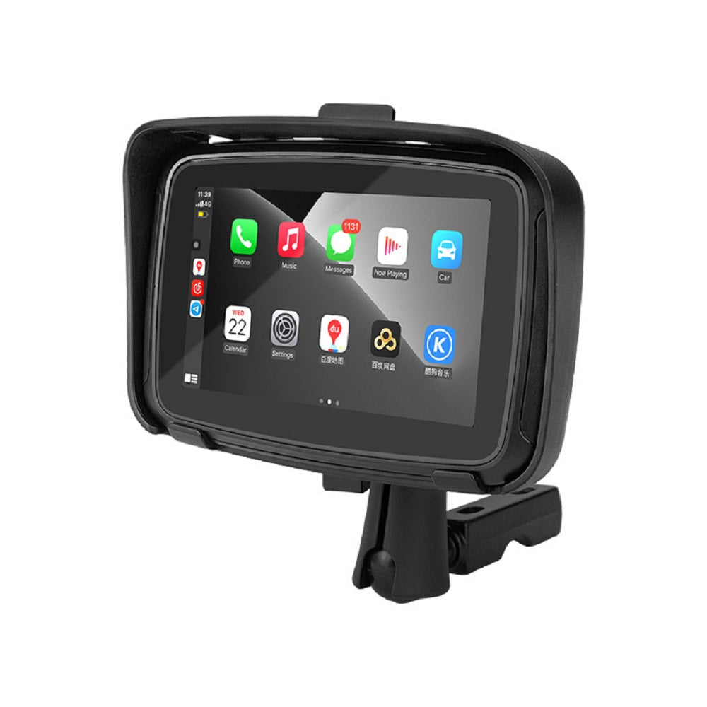 Multimídia para Moto com Display Waterproof - CarPlay e Android Auto